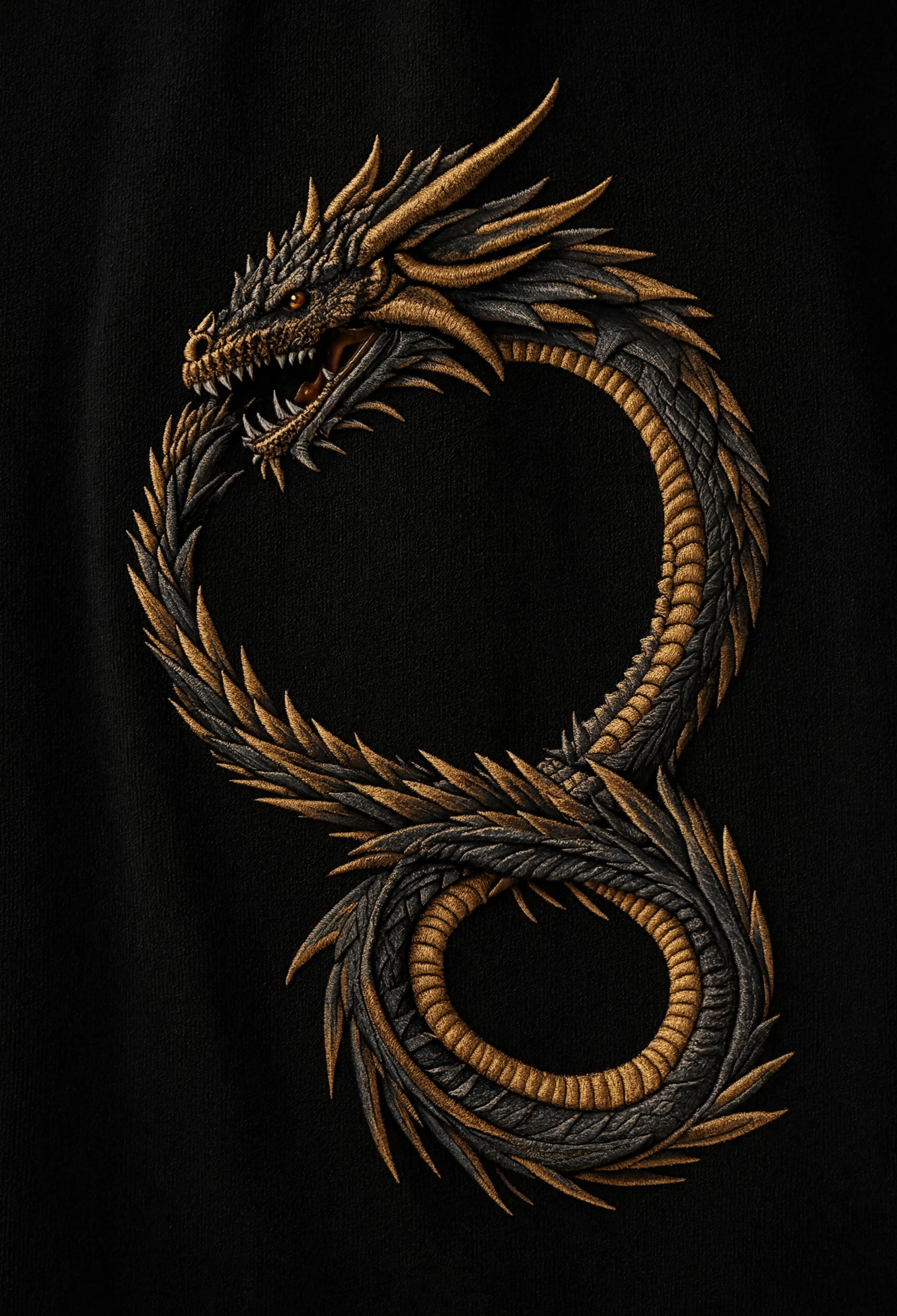 Dragon Embroidered Oversized Hoodie | Premium Streetwear Pullover Hoodie