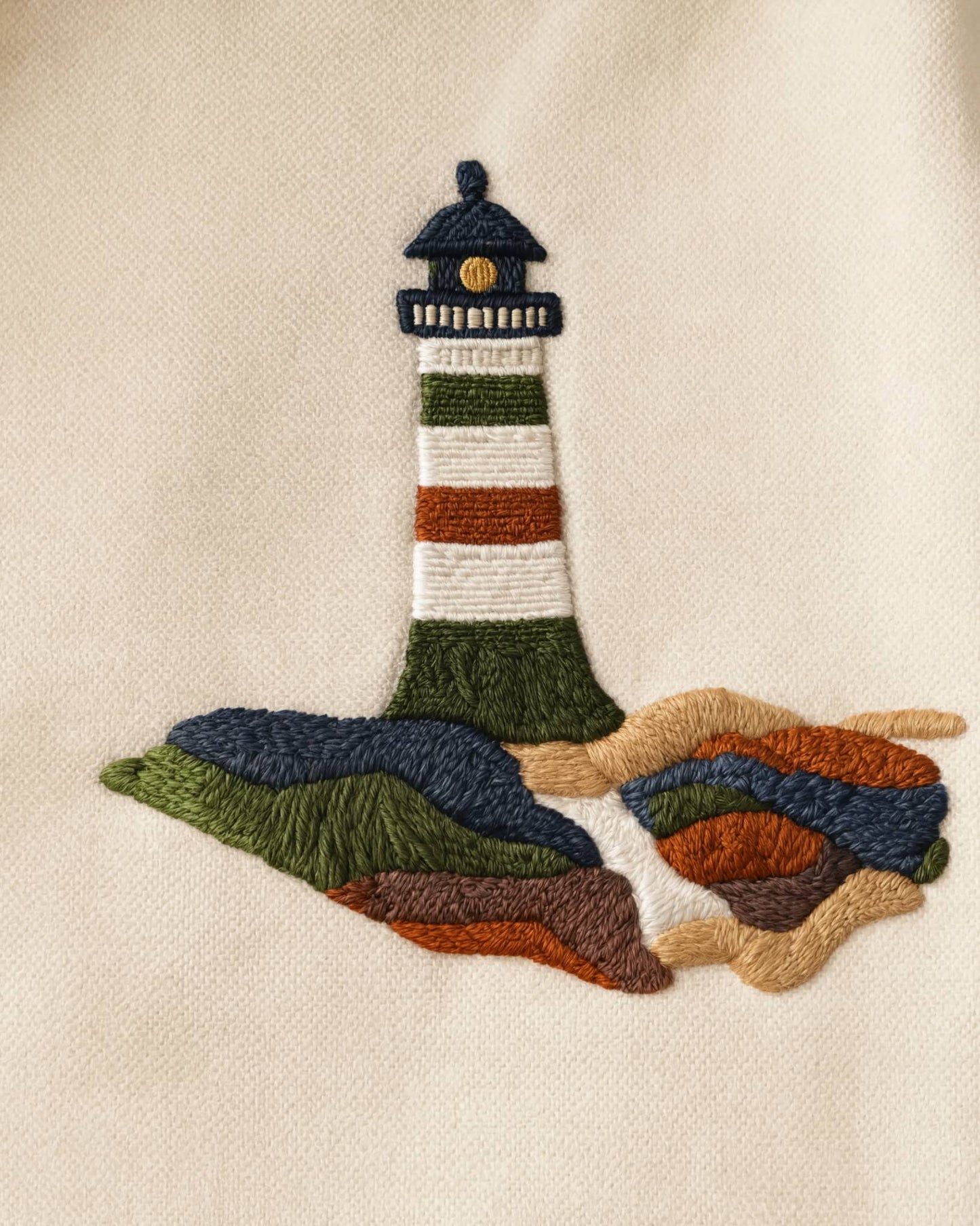 Custom Lighthouse Embroidered Shirt | Personalized Premium Cotton Shirt