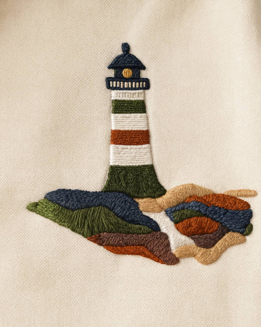 Custom Lighthouse Embroidered Shirt | Personalized Premium Cotton Shirt